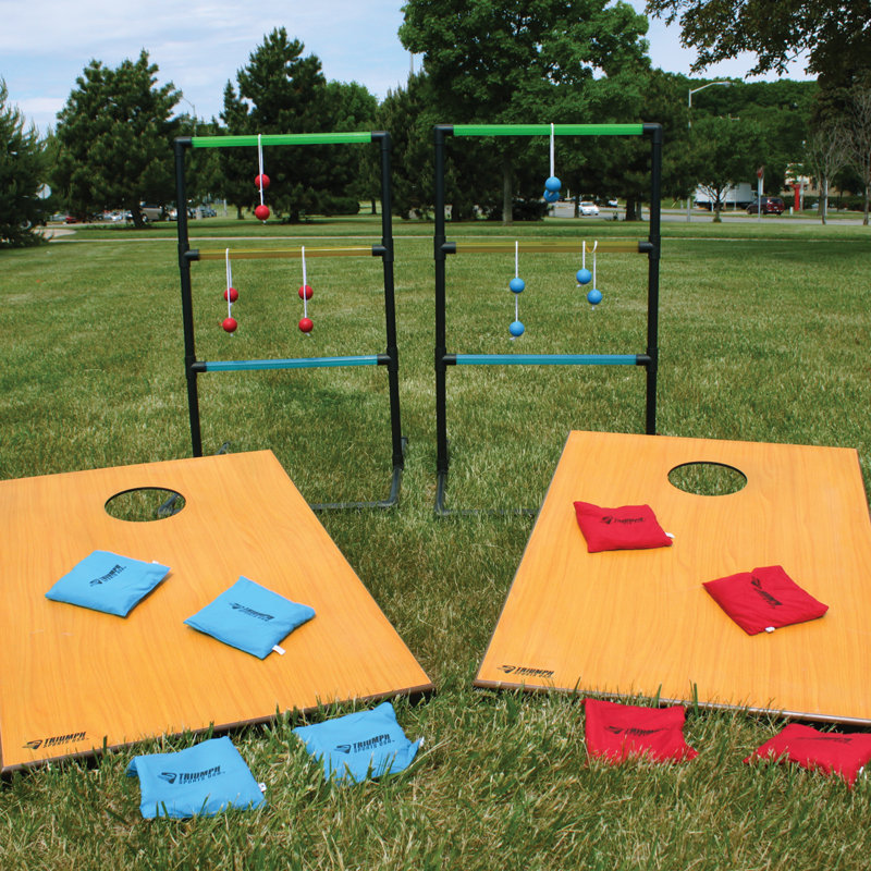 Triumph Sports USA 2in1 Tournament Bag Toss and Ladder Toss Set